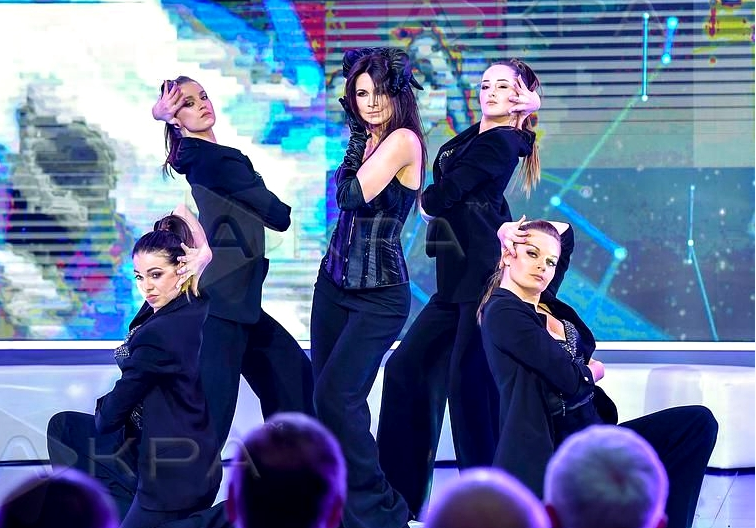 Egurrola Dance Agency at the conference of TVP TV station